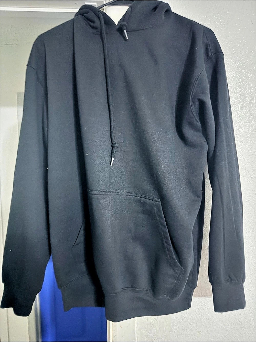 Graphic Pullover Hoodie in Black & White Like New